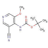 1138444-19-5 tert-butyl N-(3-cyano-5-methoxypyridin-4-yl)carbamate chemical structure