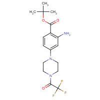 1108745-86-3 tert-butyl 2-amino-4-[4-(2,2,2-trifluoroacetyl)piperazin-1-yl]benzoate chemical structure