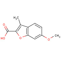 10410-29-4 6-methoxy-3-methyl-1-benzofuran-2-carboxylic acid chemical structure