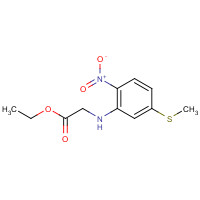 55687-25-7 ethyl 2-(5-methylsulfanyl-2-nitroanilino)acetate chemical structure