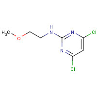 879609-70-8 4,6-dichloro-N-(2-methoxyethyl)pyrimidin-2-amine chemical structure
