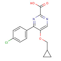 1364677-38-2 4-(4-chlorophenyl)-5-(cyclopropylmethoxy)pyrimidine-2-carboxylic acid chemical structure
