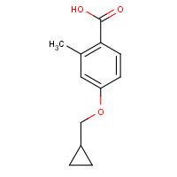 1224719-93-0 4-(cyclopropylmethoxy)-2-methylbenzoic acid chemical structure