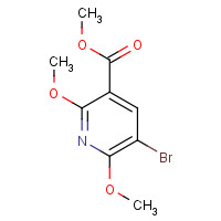 1202163-46-9 methyl 5-bromo-2,6-dimethoxypyridine-3-carboxylate chemical structure