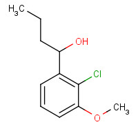 6500-91-0 1-(2-chloro-3-methoxyphenyl)butan-1-ol chemical structure