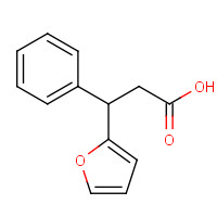 4428-36-8 3-(furan-2-yl)-3-phenylpropanoic acid chemical structure