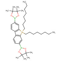 958293-23-7 2-[5,5-dioctyl-3-(4,4,5,5-tetramethyl-1,3,2-dioxaborolan-2-yl)benzo[b][1]benzosilol-7-yl]-4,4,5,5-tetramethyl-1,3,2-dioxaborolane chemical structure