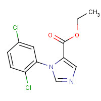 893615-95-7 ethyl 3-(2,5-dichlorophenyl)imidazole-4-carboxylate chemical structure