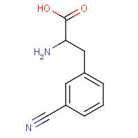 63999-80-4 2-amino-3-(3-cyanophenyl)propanoic acid chemical structure