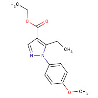338959-53-8 ethyl 5-ethyl-1-(4-methoxyphenyl)pyrazole-4-carboxylate chemical structure