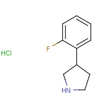943843-62-7 3-(2-fluorophenyl)pyrrolidine;hydrochloride chemical structure