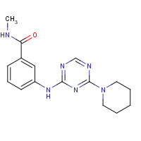 1332300-02-3 N-methyl-3-[(4-piperidin-1-yl-1,3,5-triazin-2-yl)amino]benzamide chemical structure