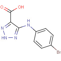 1092352-69-6 5-(4-bromoanilino)-2H-triazole-4-carboxylic acid chemical structure