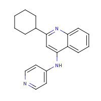 1303557-07-4 2-cyclohexyl-N-pyridin-4-ylquinolin-4-amine chemical structure