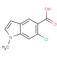 431062-03-2 6-chloro-1-methylindole-5-carboxylic acid chemical structure