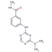 1332300-34-1 3-[[4-(dimethylamino)-1,3,5-triazin-2-yl]amino]-N-methylbenzamide chemical structure