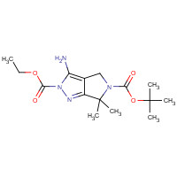 718632-46-3 5-O-tert-butyl 2-O-ethyl 3-amino-6,6-dimethyl-4H-pyrrolo[3,4-c]pyrazole-2,5-dicarboxylate chemical structure