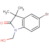 1353043-40-9 5-bromo-1-(hydroxymethyl)-3,3-dimethylindol-2-one chemical structure