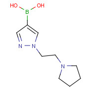 1203671-65-1 [1-(2-pyrrolidin-1-ylethyl)pyrazol-4-yl]boronic acid chemical structure