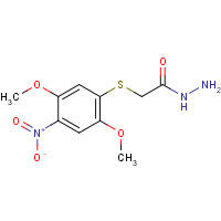 844891-25-4 2-(2,5-dimethoxy-4-nitrophenyl)sulfanylacetohydrazide chemical structure