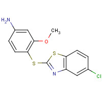 315229-00-6 4-[(5-chloro-1,3-benzothiazol-2-yl)sulfanyl]-3-methoxyaniline chemical structure