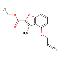 99252-42-3 ethyl 3-methyl-4-prop-2-enoxy-1-benzofuran-2-carboxylate chemical structure