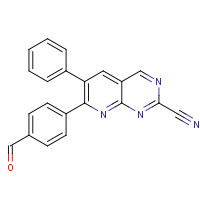 867353-48-8 7-(4-formylphenyl)-6-phenylpyrido[2,3-d]pyrimidine-2-carbonitrile chemical structure