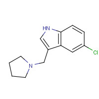 942404-14-0 5-chloro-3-(pyrrolidin-1-ylmethyl)-1H-indole chemical structure