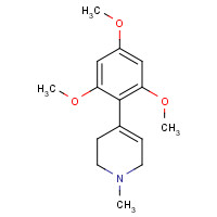 113225-07-3 1-methyl-4-(2,4,6-trimethoxyphenyl)-3,6-dihydro-2H-pyridine chemical structure