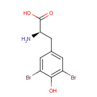 50299-42-8 (2R)-2-amino-3-(3,5-dibromo-4-hydroxyphenyl)propanoic acid chemical structure