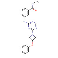 1332296-21-5 N-methyl-3-[[4-(3-phenoxyazetidin-1-yl)-1,3,5-triazin-2-yl]amino]benzamide chemical structure