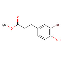 60553-38-0 methyl 3-(3-bromo-4-hydroxyphenyl)propanoate chemical structure