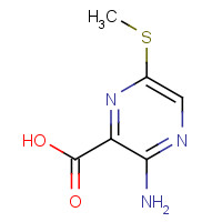 1129-13-1 3-amino-6-methylsulfanylpyrazine-2-carboxylic acid chemical structure