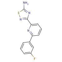 1179360-87-2 3-[6-(3-fluorophenyl)pyridin-2-yl]-1,2,4-thiadiazol-5-amine chemical structure
