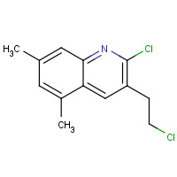 893724-64-6 2-chloro-3-(2-chloroethyl)-5,7-dimethylquinoline chemical structure