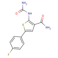507475-17-4 2-(carbamoylamino)-5-(4-fluorophenyl)thiophene-3-carboxamide chemical structure