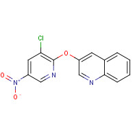1013695-65-2 3-(3-chloro-5-nitropyridin-2-yl)oxyquinoline chemical structure