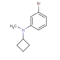 1415928-89-0 3-bromo-N-cyclobutyl-N-methylaniline chemical structure