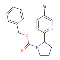1319256-81-9 benzyl 2-(5-bromopyridin-2-yl)pyrrolidine-1-carboxylate chemical structure