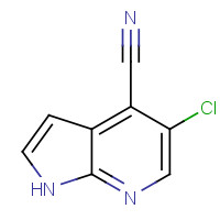 1021339-16-1 5-chloro-1H-pyrrolo[2,3-b]pyridine-4-carbonitrile chemical structure