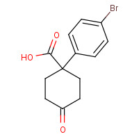 887978-75-8 1-(4-bromophenyl)-4-oxocyclohexane-1-carboxylic acid chemical structure