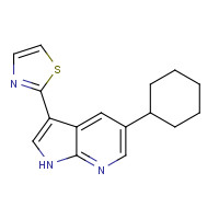 1046791-50-7 2-(5-cyclohexyl-1H-pyrrolo[2,3-b]pyridin-3-yl)-1,3-thiazole chemical structure