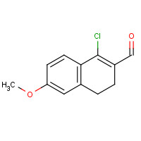 72019-91-1 1-chloro-6-methoxy-3,4-dihydronaphthalene-2-carbaldehyde chemical structure