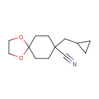 916159-85-8 8-(cyclopropylmethyl)-1,4-dioxaspiro[4.5]decane-8-carbonitrile chemical structure