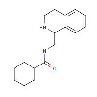 79848-93-4 N-(1,2,3,4-tetrahydroisoquinolin-1-ylmethyl)cyclohexanecarboxamide chemical structure