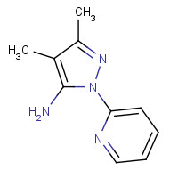 1174307-10-8 4,5-dimethyl-2-pyridin-2-ylpyrazol-3-amine chemical structure