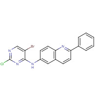 1257303-37-9 N-(5-bromo-2-chloropyrimidin-4-yl)-2-phenylquinolin-6-amine chemical structure