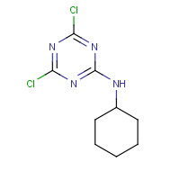 27282-86-6 4,6-dichloro-N-cyclohexyl-1,3,5-triazin-2-amine chemical structure