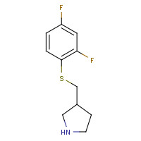 1248462-47-6 3-[(2,4-difluorophenyl)sulfanylmethyl]pyrrolidine chemical structure