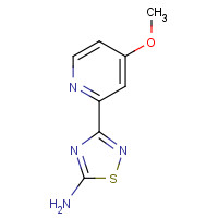 1179361-92-2 3-(4-methoxypyridin-2-yl)-1,2,4-thiadiazol-5-amine chemical structure